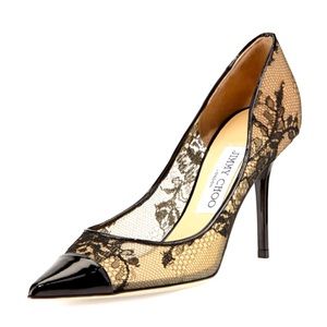 Gently worn Jimmy Choo lace pumps.